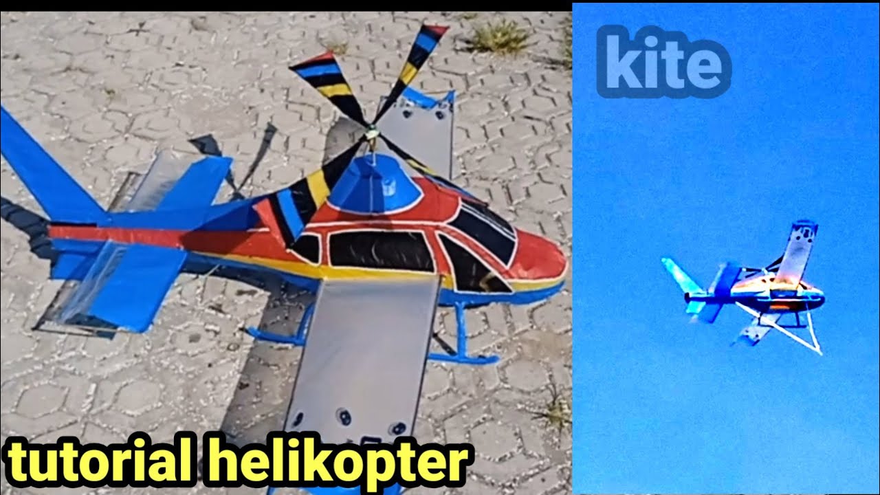 Begini cara membuat Layangan helikopter agar mudah terbang