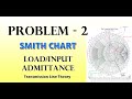 Problem 2 Smith Chart Load/Input Admittance
