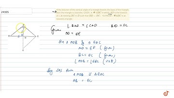 "If the bisector of the vertical angle of a   triangle bisec