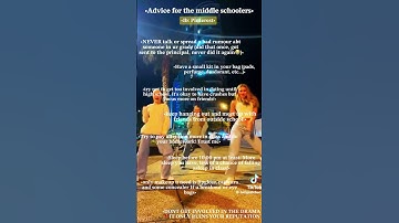 Advice for the middle schoolers!! #viral #fypシ゚ #advice #middleschool #school #girls #dance