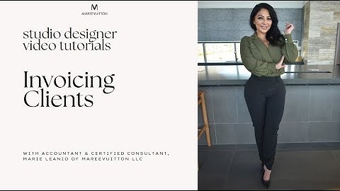 Studio Designer Video Tutorial - Invoicing Clients