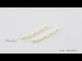 Musiclily Pro 41.91mm Slotted P Bass Bone Nut Curved Bottom for 4-String Precision Bass 360 show