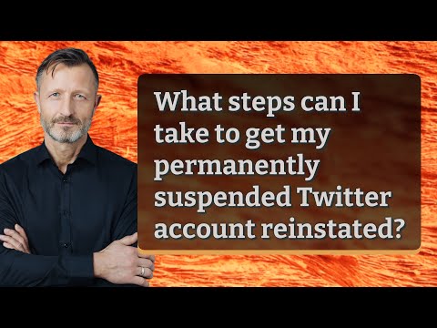 Video: Lze pozastavené twitterové účty obnovit?