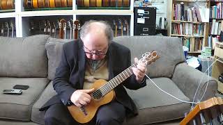 1867 Antonio de Torres Classical Guitar Recuerdos de la Alhambra short version Tarrega