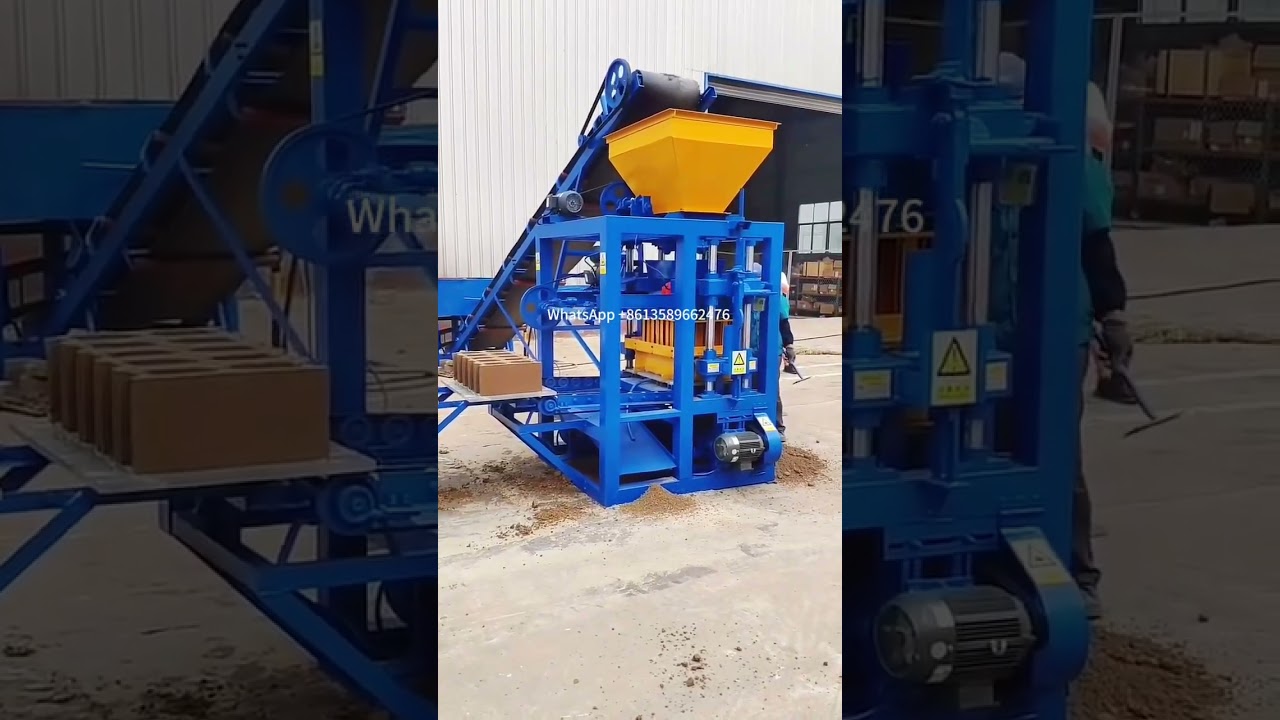 QT4-24 semi automatic concrete block making machine manufacturer in China block machine for sale