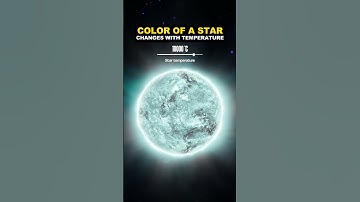 The temperature of a star changes its color