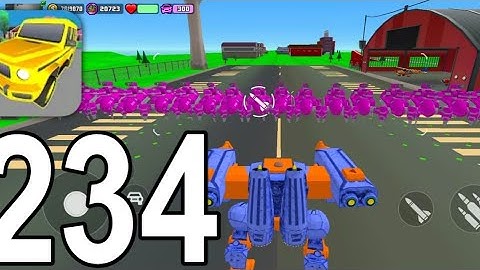 Gangs Wars: Pixel Shooter RP - Gameplay Walkthrough Part 234 - Destroy All Pink Robots