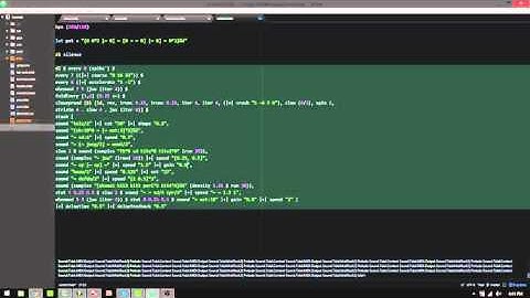 live coded improv stream with Tidal 2015-12-20