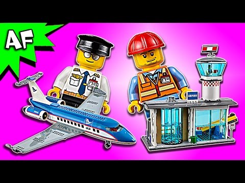 Lego City 60104 Airport Passenger Terminal Speed Build. 