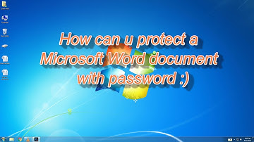 How To Protect Microsoft Word Document With Password | Ms word Solutions