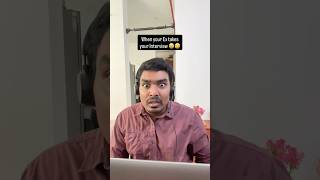 Ex taking Job interview! 😭🤬🤣 #jobinterview #girlfriend #office #corporate #funny #ytshortsindia