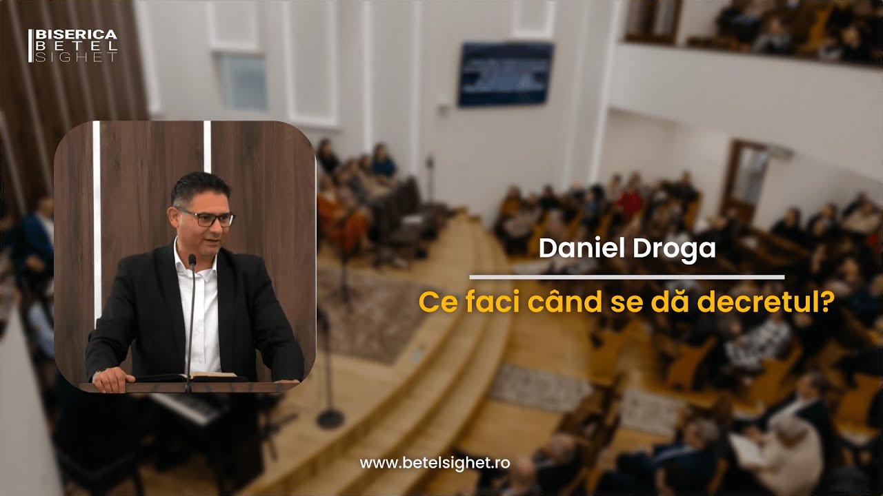 Daniel Droga | Ce faci când se dă decretul?