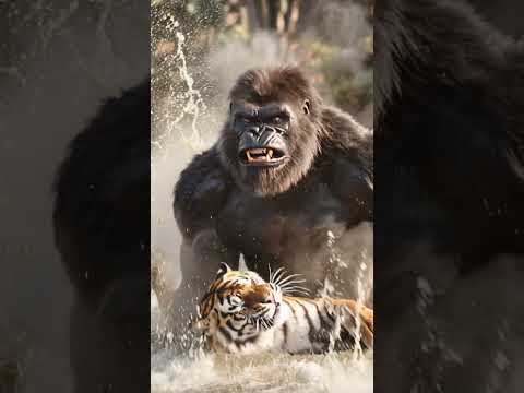 Gorilla vs Tiger Fight 🦍🐅 | Cinematic Jungle Battle |