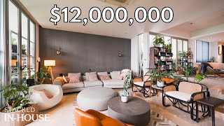 Touring a $12,000,000 Penthouse with MASSIVE LIVING SPACES!!!