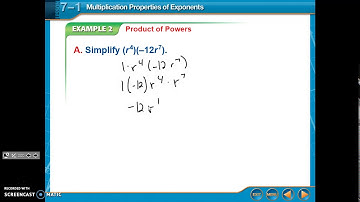 7.1 - Multiplication Properties of Exponents