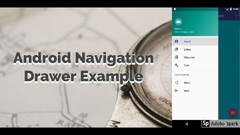 Android Navigation drawer demo