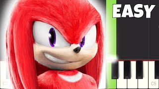 Knuckles Theme - The Warrior - EASY Piano Tutorial