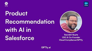 How to create product recommendation with AI in Salesforce