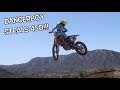 12 YEAR OLD ON A 450?!?! Dangerboy Deegan steals his trainers 450!