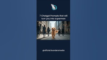 7 ChatGPT Prompts that will turn you into Superman🦸‍♂️#shorts #aiproductivity