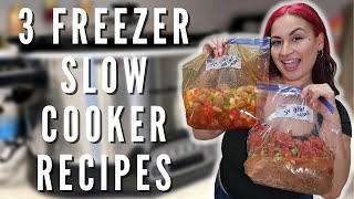 3 Slow Cooker Freezer Recipes | Dump & Go |