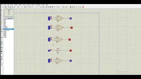 Basic Logic gates Simulation using Proteus