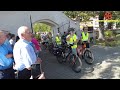 Żuromin 8.09.2024. Przybycie pielgrzymki rowerowej z Dobrzynia n. Drwęcą na uroczystości odpustowe