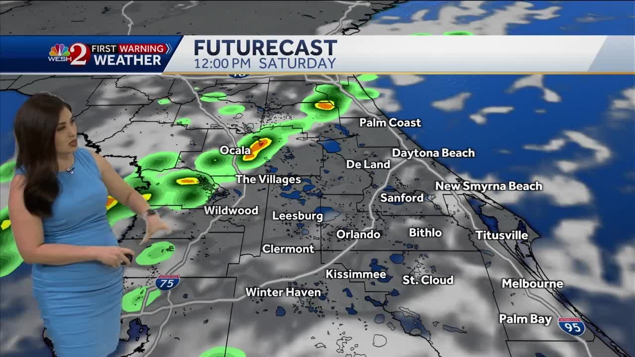 Hot and Humid Day With Scattered Storms - YouTube