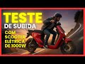 Subida bem pesada com a scooter elétrica de 1000w, será que subiu?