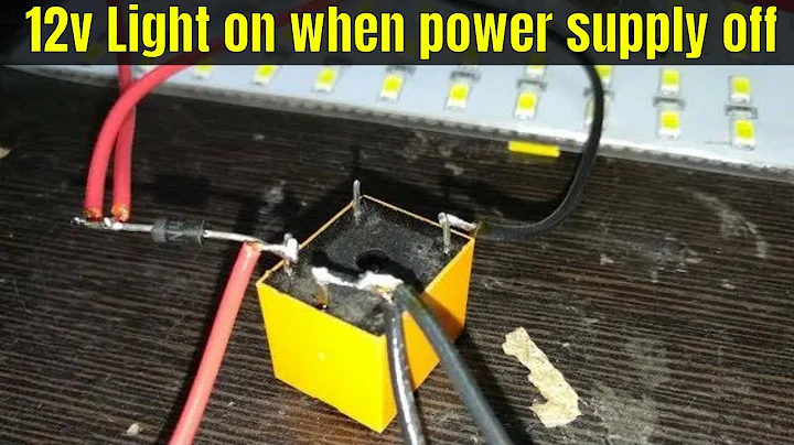 12v Light is auto on when power supply off