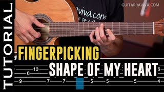 Especial FINGERPICKING: Cómo tocar Shape Of My Heart  | Guitarraviva