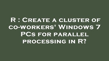 R : Create a cluster of co-workers