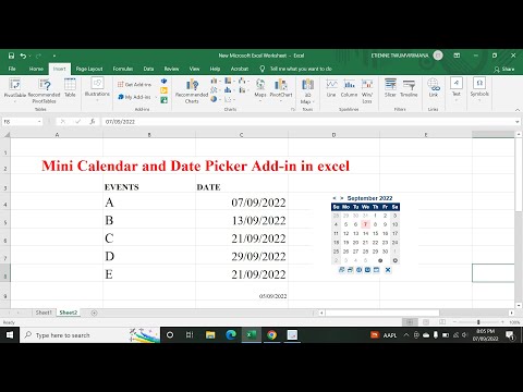 Mini Calendar and