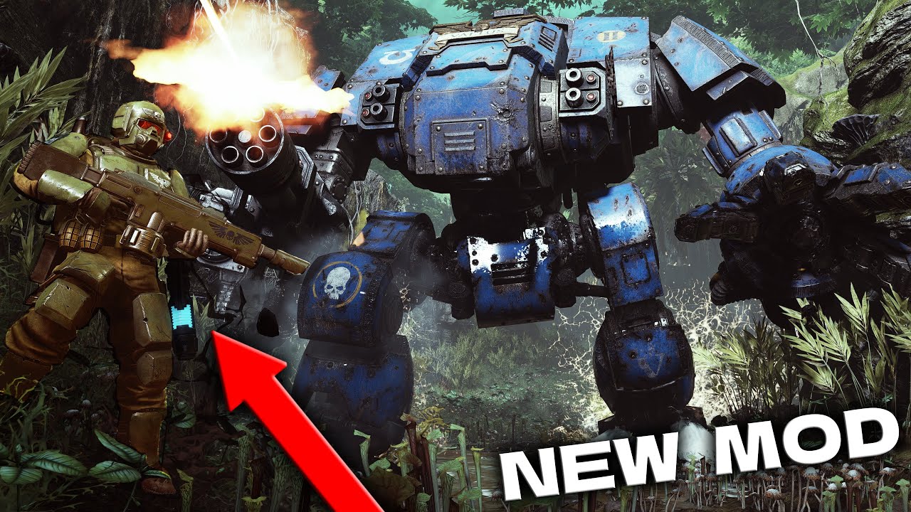 PLAYABLE IMPERIAL GUARD in SPACE MARINE 2 - NEW MOD (4K) - YouTube
