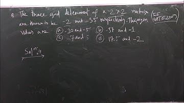 GATE Engineering mathematics | linear algebra solution 2009 (EE)| Eigen value