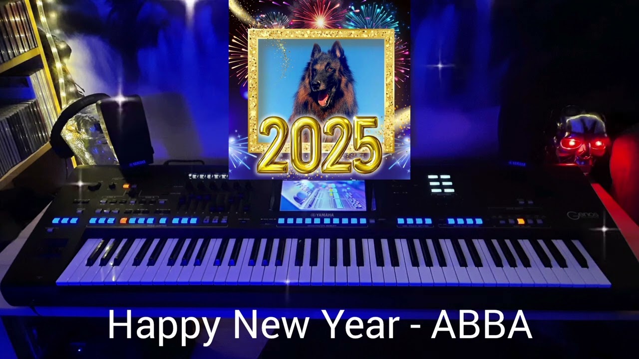 Happy New Year (2025) - ABBA - Cover by Yamaha Genos Keyboard Ballad Music Love Hits