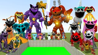 DESTROY ALL ZOONOMALY SMILING CRITTERS POPPY PLAYTIME MONSTERS FAMILY in BIG TOXIC HOLE Garry's Mod