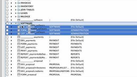 FileMaker Layout Organization
