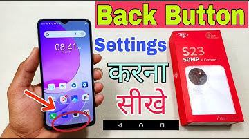 Itel S23 Back Button Settings | Navigation Bar Settings | Itel S23 Back Button Show Kaise Kare |