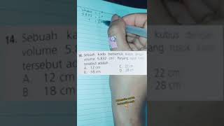 cara menghitung panjang rusuk kubus jika diketahui volumenya #fyp #matematikamudah #matematikaasyik
