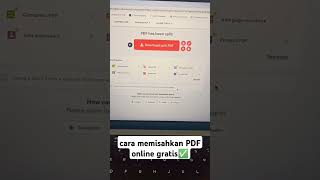 cara memisahkan file pdf online gratis di ilovepdf✅✅✅ #tutorial #pdf #split