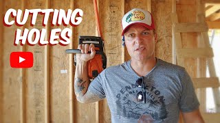 Cutting Holes in the New House? - Building a Farmhouse from Scratch - Episode 9