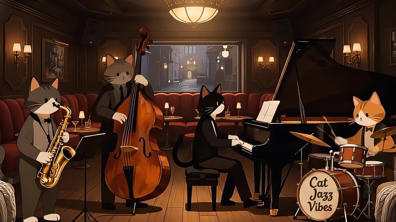 Cozy Jazz Cats – Smooth Background Jazz for Work and Relaxation