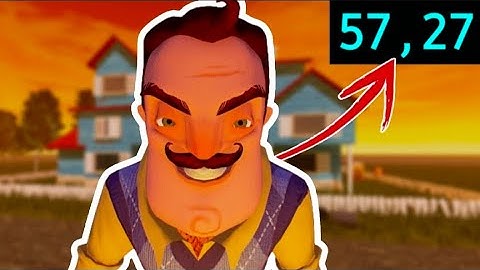 Hello Neighbor Prototype Mobile SpeedRun 57,27!! | Hello Neighbor