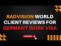 Germany Work Visa | Germany Immigration | Germany Visa Client Review | Immigration Consultants