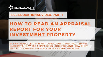 How to Read an Appraisal Report for your Investment Property [Part 1]