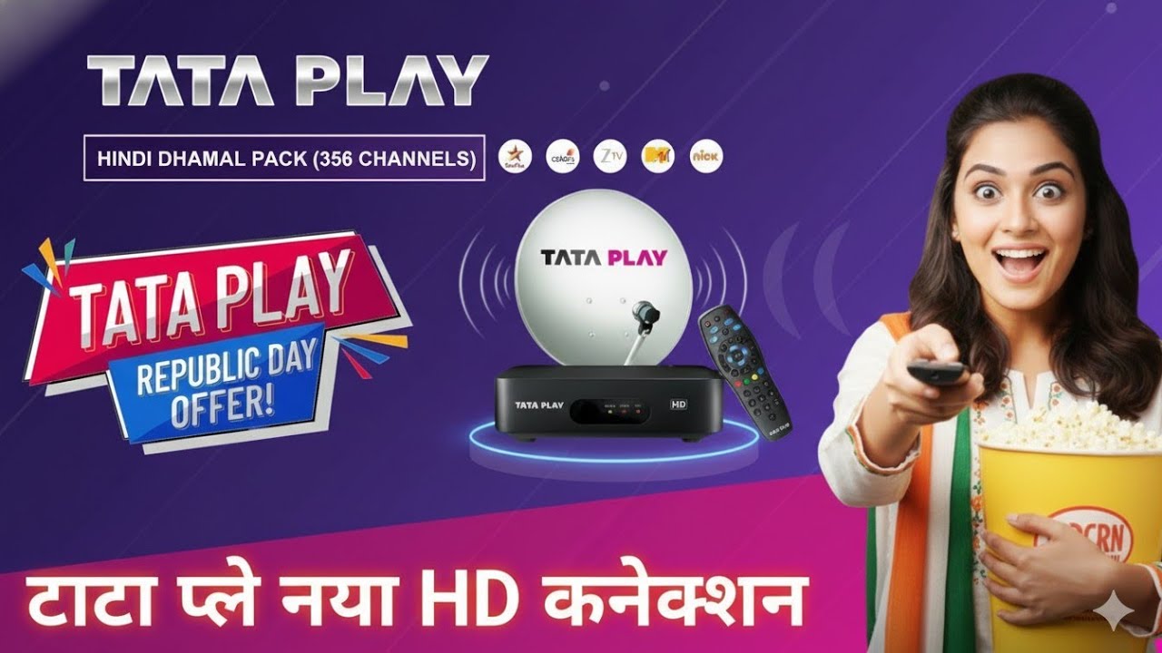 Republic Day Tata Play Offer | Tata Play Connection Price | Tata play installation | DTH Connection