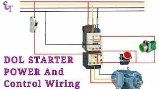 How to wire contactor, Overload Relay with Motor/ Power and control wiring / electrical technician