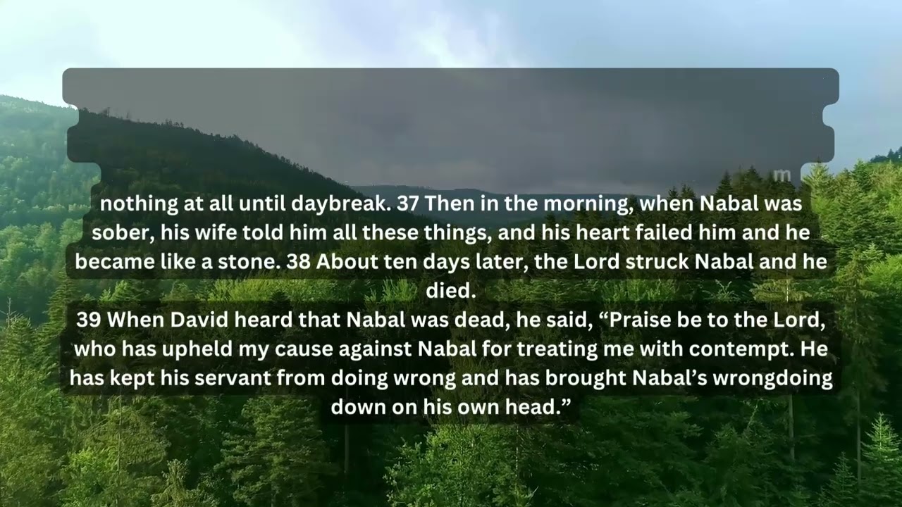 1 Samuel 25 26 Morning Reading April 14 YouTube 1 Samuel 25 26 Morning Reading April 14 YouTube