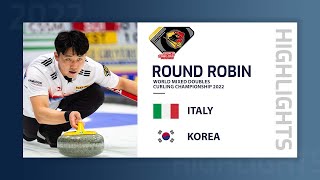 Italy v Korea - Highlights - World Mixed Doubles Curling Championship 2022